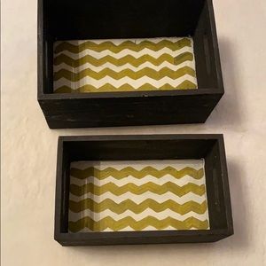 Wooden decor boxes